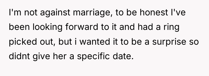 I'm not against marriage, to be honest I've been looking...