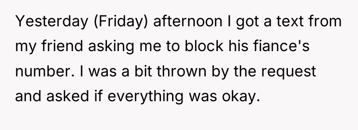 Yesterday (Friday) afternoon I got a text from my friend...