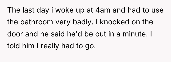 The last day i woke up at 4am and had...