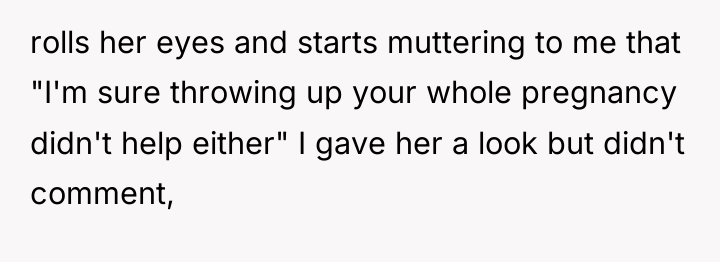 rolls her eyes and starts muttering to me that "I'm...