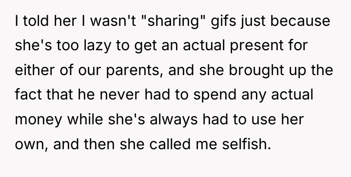 I told her I wasn't "sharing" gifs just because she's...