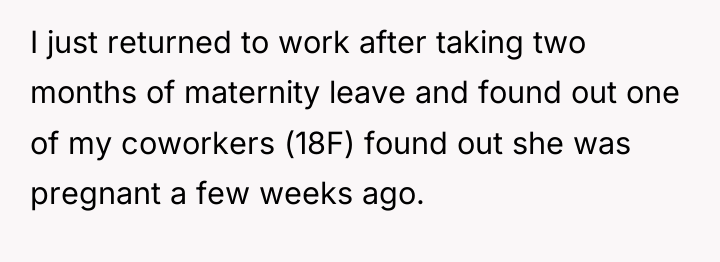 I just returned to work after taking two months of...