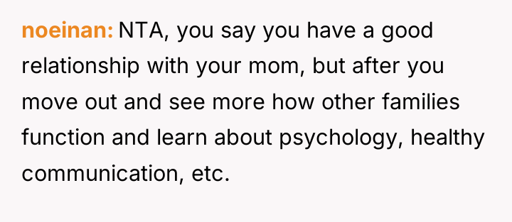 noeinan NTA, you say you have a good relationship with...