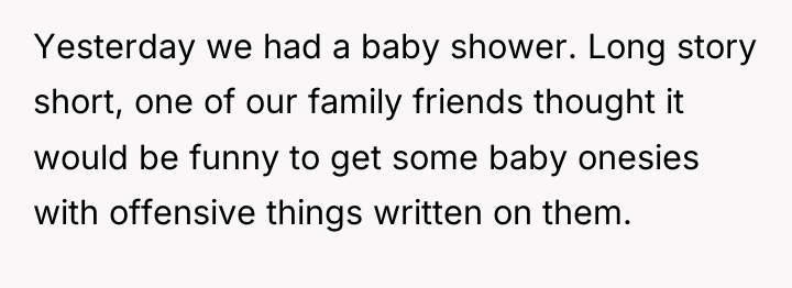 Yesterday we had a baby shower. Long story short, one...