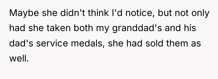 Maybe she didn't think I'd notice, but not only had...