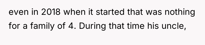 even in 2018 when it started that was nothing for...