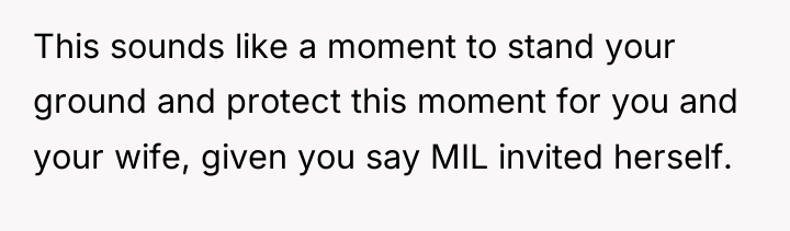 This sounds like a moment to stand your ground and...