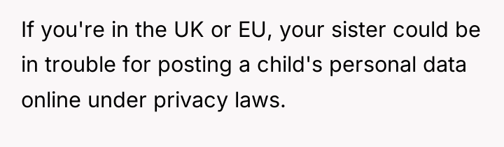 If you're in the UK or EU, your sister could...