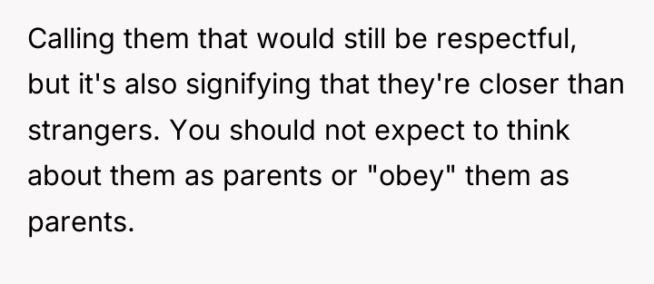 Calling them that would still be respectful, but it's also...
