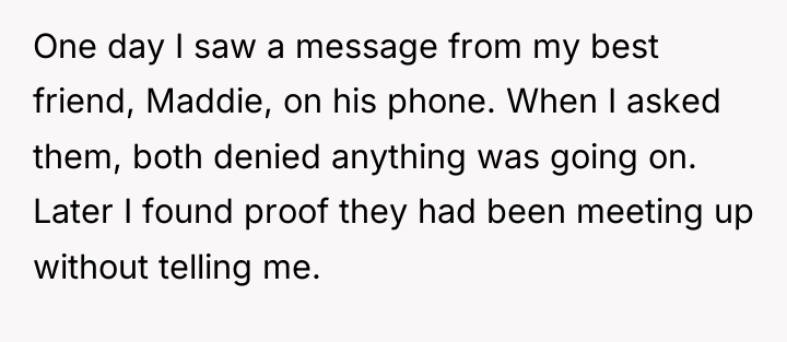 One day I saw a message from my best friend,...