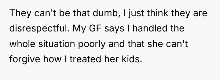 They can't be that dumb, I just think they are...