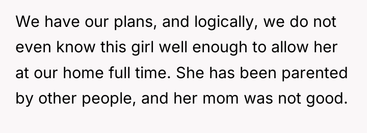 We have our plans, and logically, we do not even...