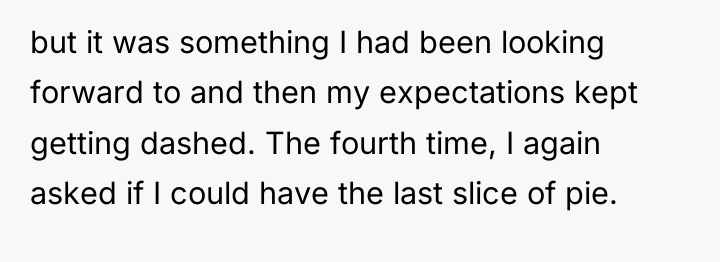 but it was something I had been looking forward to...