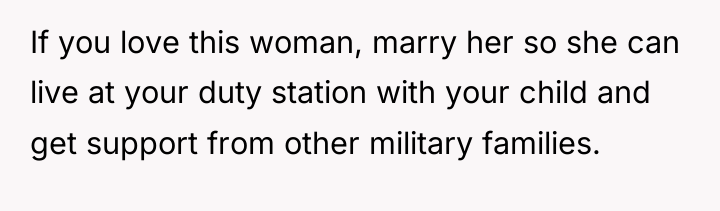 If you love this woman, marry her so she can...