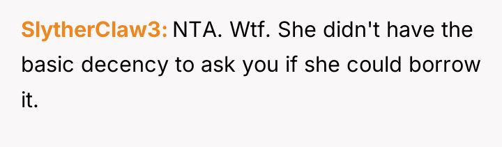 SlytherClaw3 NTA. Wtf. She didn't have the basic decency to...