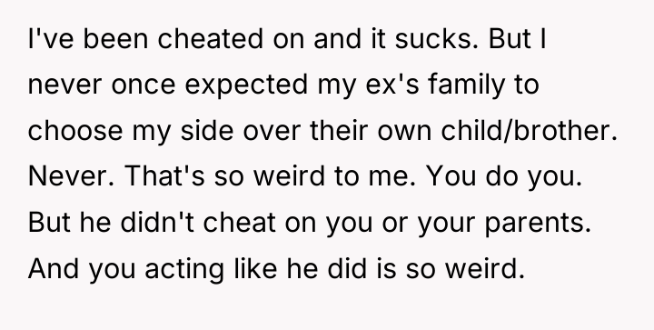 I've been cheated on and it sucks. But I never...