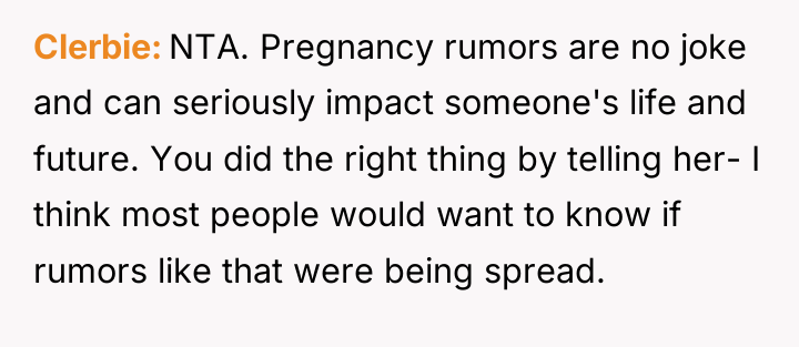 Clerbie NTA. Pregnancy rumors are no joke and can seriously...