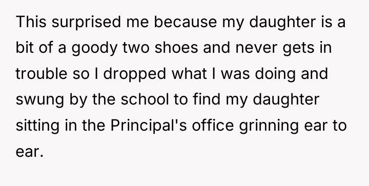 This surprised me because my daughter is a bit of...