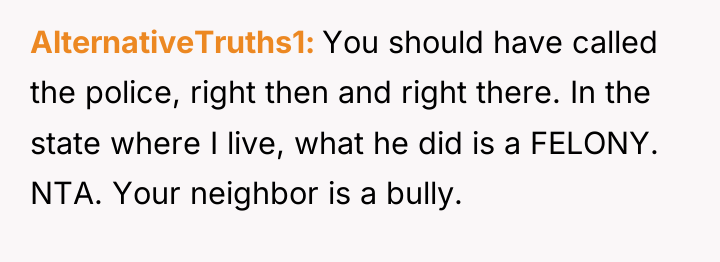 AlternativeTruths1 You should have called the police, right then and...