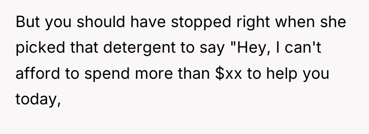 But you should have stopped right when she picked that...