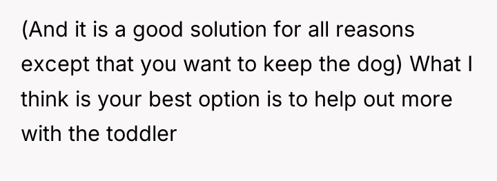 (And it is a good solution for all reasons except...