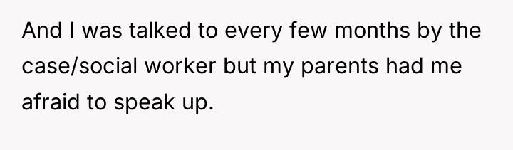 And I was talked to every few months by the...