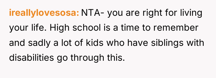 ireallylovesosa NTA- you are right for living your life. High...