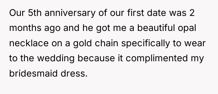 Our 5th anniversary of our first date was 2 months...