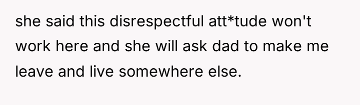she said this disrespectful att*tude won't work here and she...