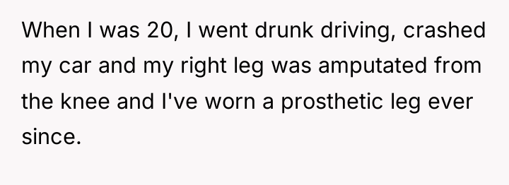 When I was 20, I went drunk driving, crashed my...
