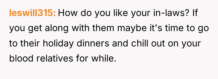 leswill315 How do you like your in-laws? If you get...