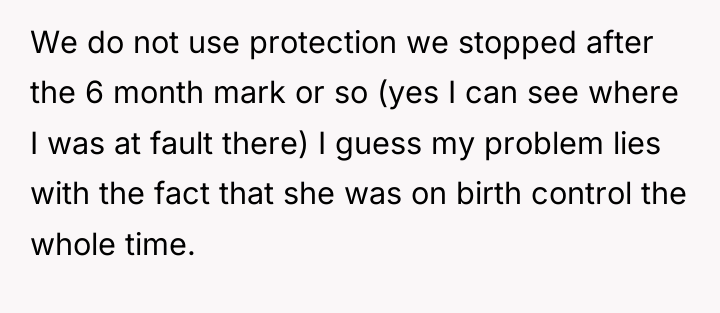 We do not use protection we stopped after the 6...