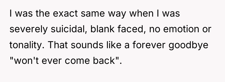I was the exact same way when I was severely...