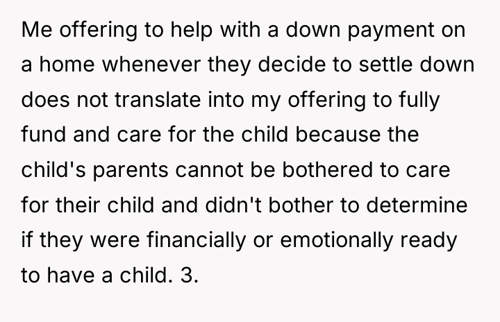 Me offering to help with a down payment on a...