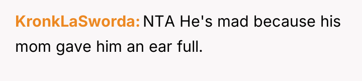 KronkLaSworda NTA He's mad because his mom gave him an...