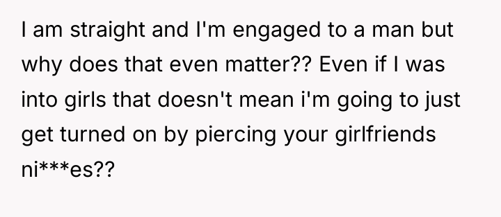 I am straight and I'm engaged to a man but...