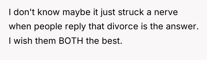 I don't know maybe it just struck a nerve when...