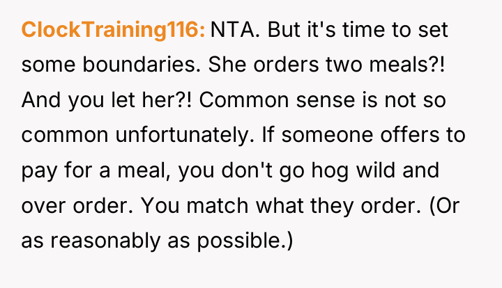 ClockTraining116 NTA. But it's time to set some boundaries. She...