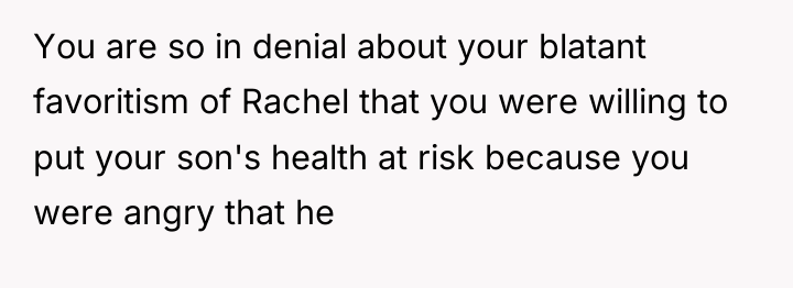 You are so in denial about your blatant favoritism of...