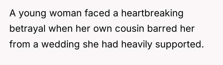 A young woman faced a heartbreaking betrayal when her own...