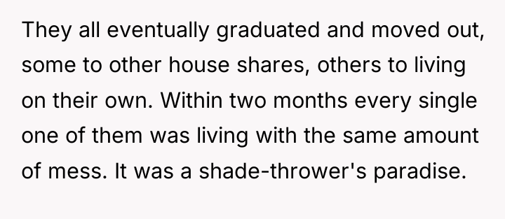 They all eventually graduated and moved out, some to other...