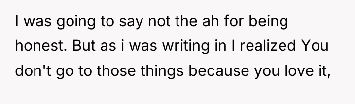 I was going to say not the ah for being...
