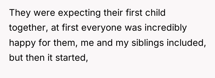 They were expecting their first child together, at first everyone...