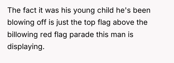 The fact it was his young child he's been blowing...