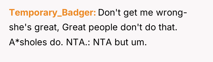 Temporary_Badger Don't get me wrong- she's great, Great people don't...