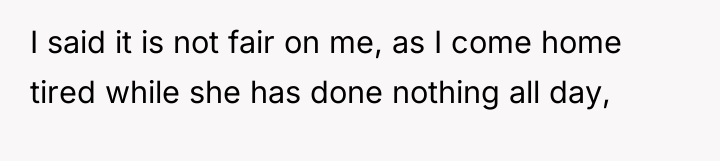 I said it is not fair on me, as I...