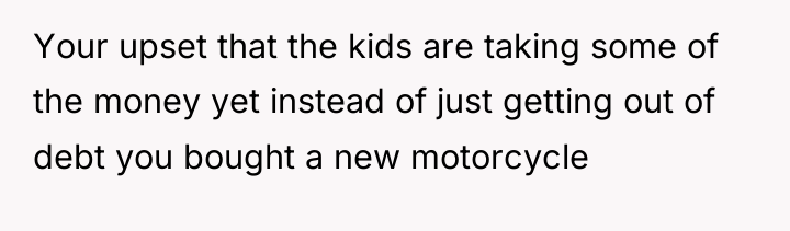 Your upset that the kids are taking some of the...