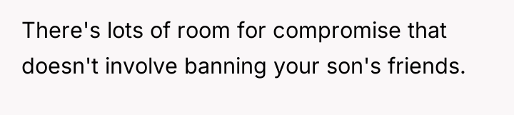 There's lots of room for compromise that doesn't involve banning...