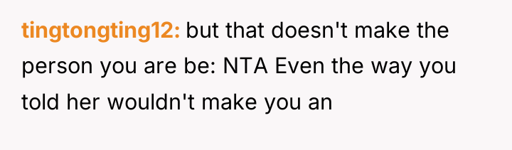 tingtongting12 but that doesn't make the person you are be:...