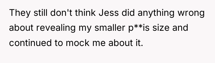 They still don't think Jess did anything wrong about revealing...